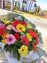 Букет цветов из:  Герберы #REPLACE_PRED# Присадовом